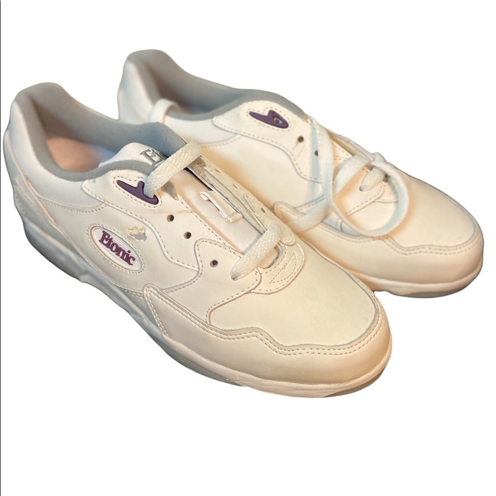 Etonic white leather low top cleat golf tennis shoes ladies 6 1/2